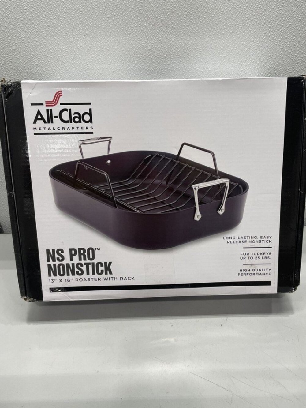 All-Clad NS Pro Nonstick 13 x 16 Inch Roaster with Rack
